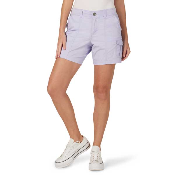 Lee 2314335 Flex-to-Go Seamed Cargo Shorts in Lavendar front view