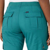Lee 2314354 Flex-to-Go Cargo Capris in Midway Teal  back  pockets
