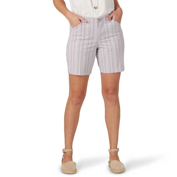 Lee 2314402 7 Inch Chino Walkshort Shorts in Misty Lilac Stripe front
