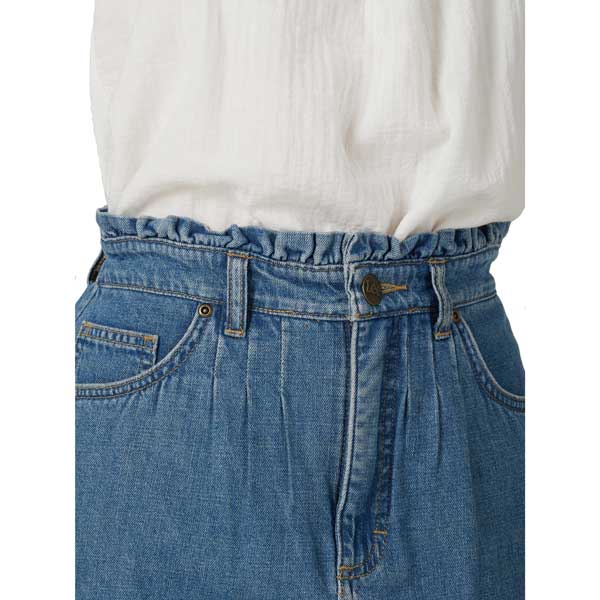 Lee 2314947 Paperbag Pocket Mini Skirt in Watchet front detail