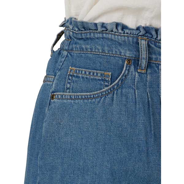 Lee 2314947 Paperbag Pocket Mini Skirt in Watchet front pocket