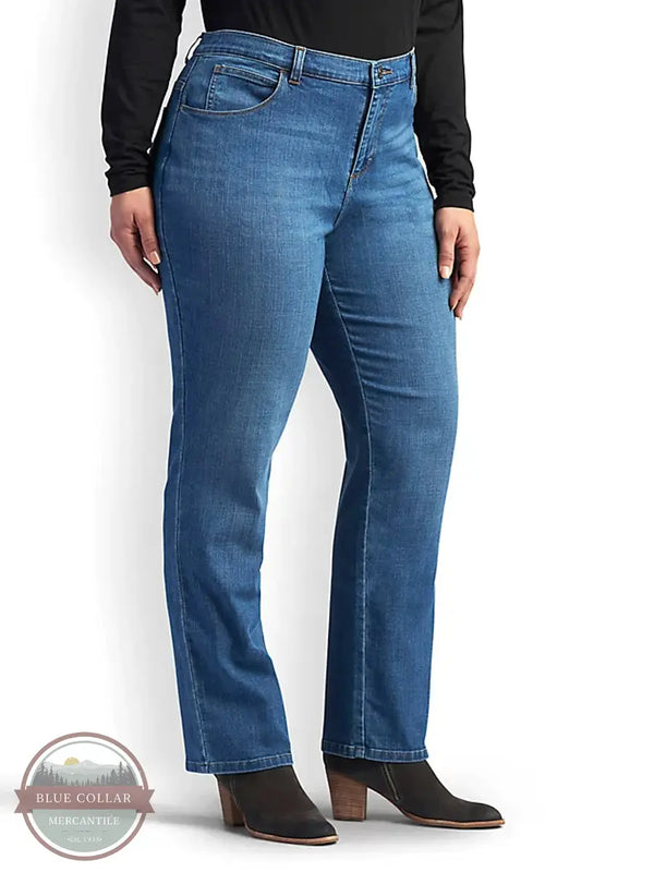 Lee 3080533 Women's Stretch Relaxed Fit Straight Leg Jean in Meridian Plus Size front