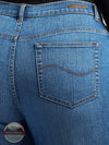 Lee 3080533 Women's Stretch Relaxed Fit Straight Leg Jean in Meridian Plus Size rear pocket
