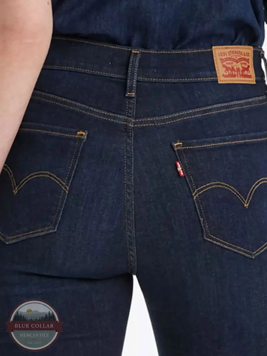 Levi's 52797-0024 720 High Rise Super Skinny Jean in Indigo Daze Dark Wash rear