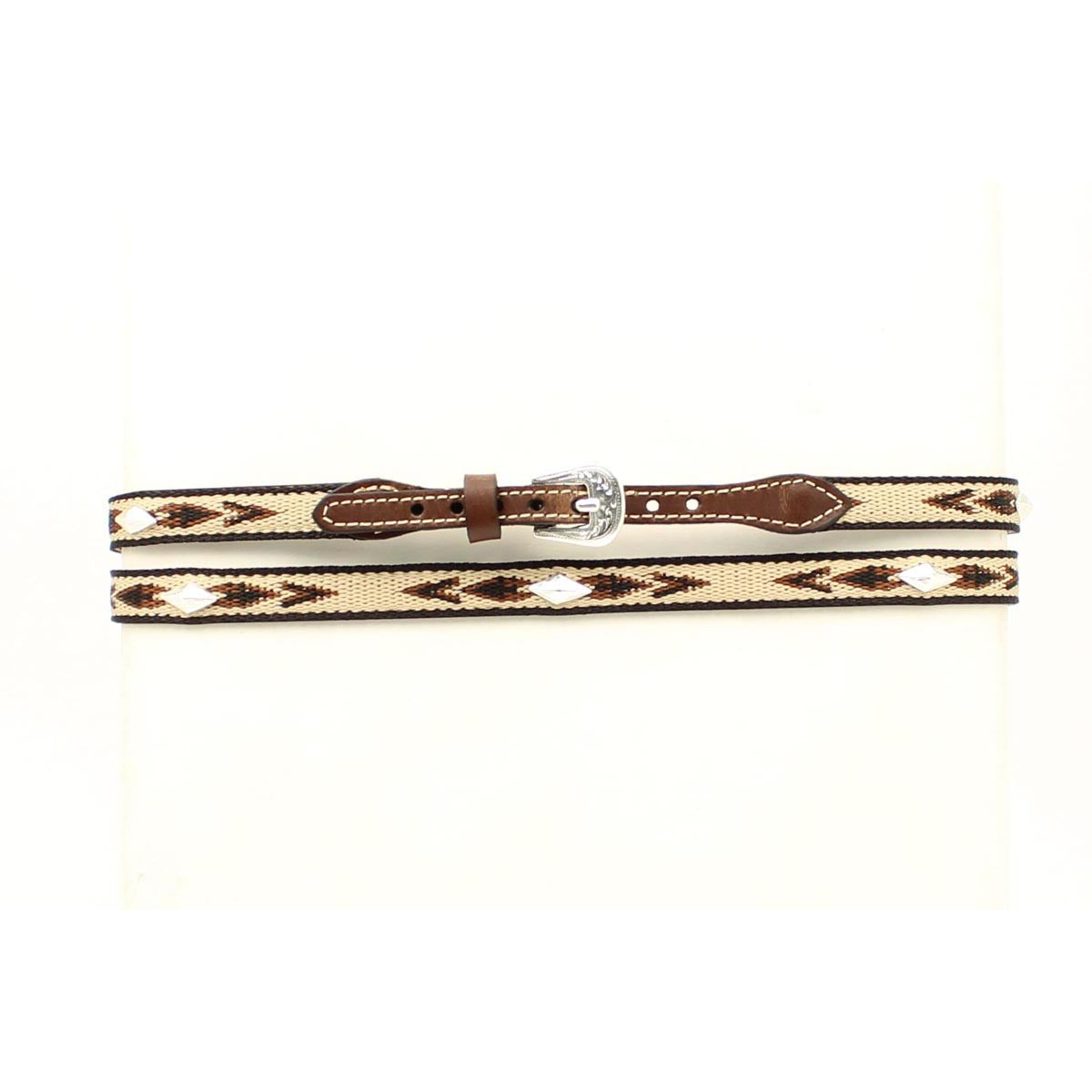M & F 0277402 Hatband with Diamond Conchos Front