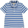 Me & Henry HB837e Blue/White Waffle Polo Shirt product onlyh
