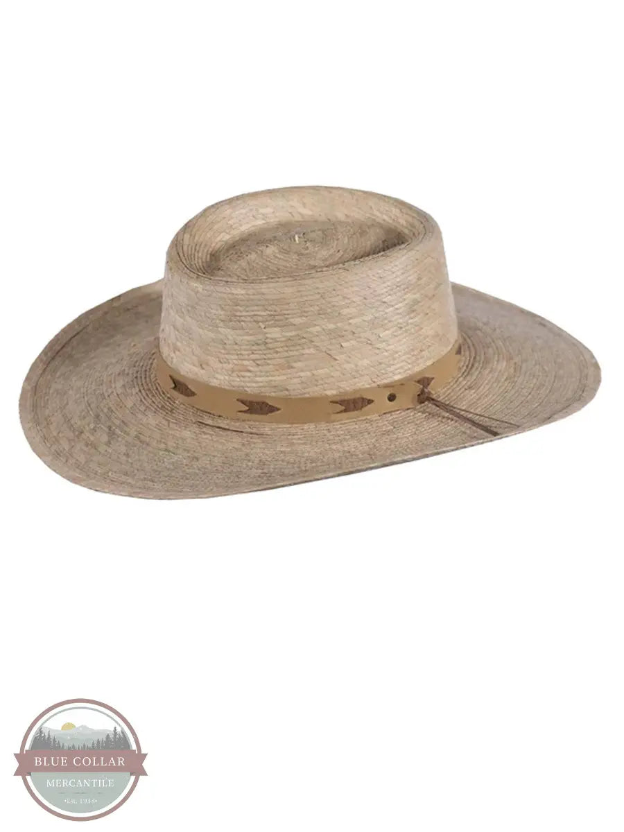 Outback Trading Co. 15181-NAT Santa Fe Raffia Palm Straw Hat profile