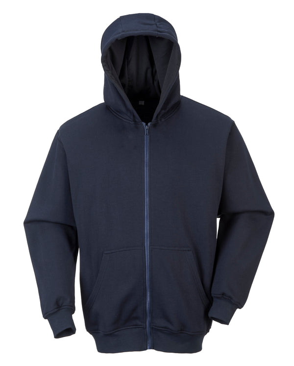 Portwest UFR81NA FR Hooded Zipper Front Sweatshirt