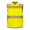 Portwest LLC US375 Premium Surveyors Vest in Yellow/Black back
