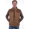 Scully TR-079 TAN Canvas Quilt Lined Vest front