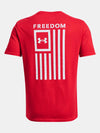 Under Armour 1370810 Men's UA Freedom Flag T-Shirt Red Back View