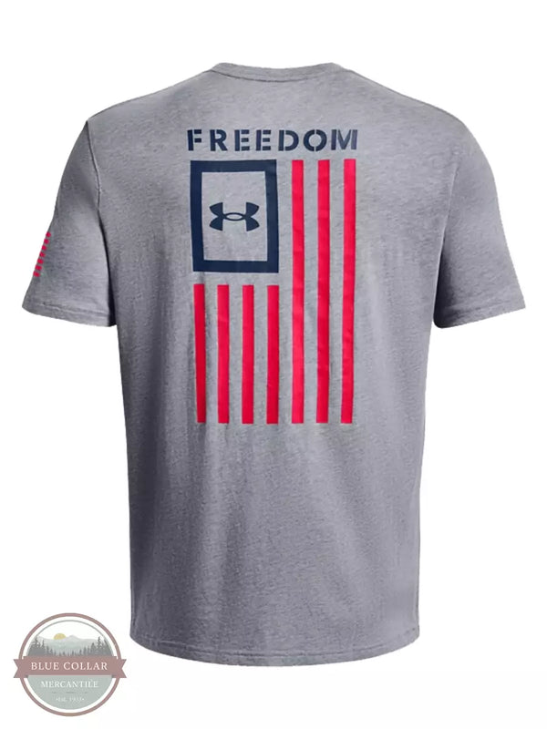 Under Armour 1370810 Men's UA Freedom Flag T-Shirt Steel/Royal Back View