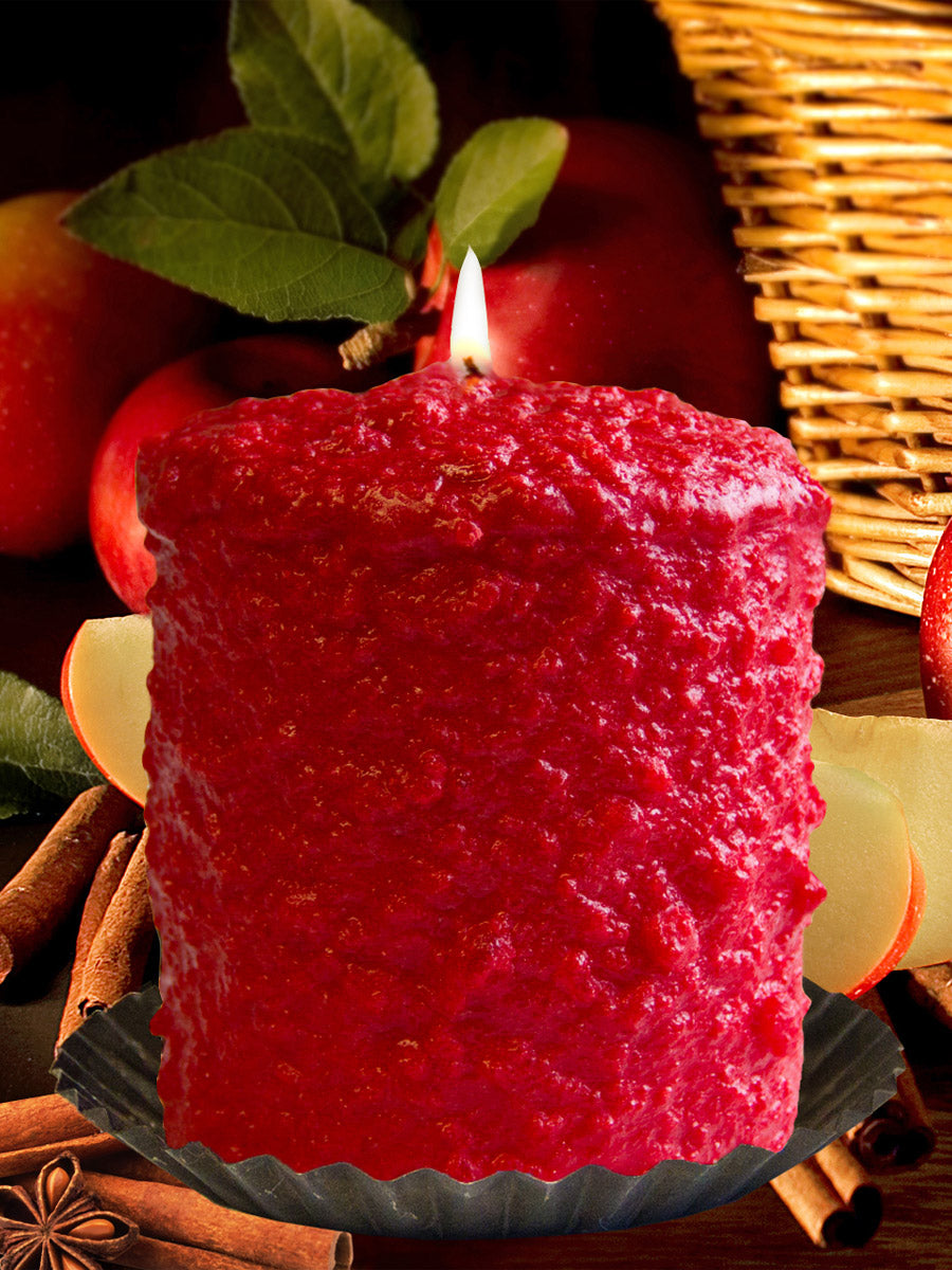 Warm Glow Candle WGCAPC01 Apple Cinnamon Hearth Candle Front View
