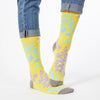 World's Softest FEBCRW5-744 Don't Fail To Try Yellow Crew Socks view 1