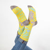 World's Softest FEBCRW5-744 Don't Fail To Try Yellow Crew Socks view two