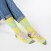World's Softest FEBCRW5-744 Don't Fail To Try Yellow Crew Socks view four