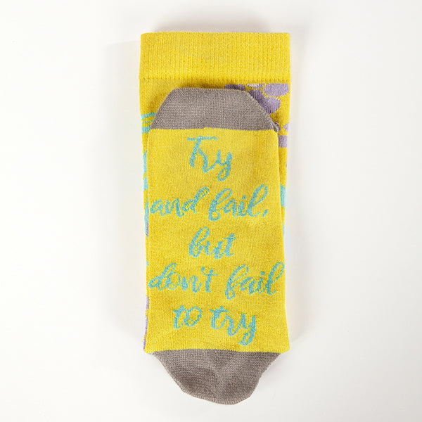 World's Softest FEBCRW5-744 Don't Fail To Try Yellow Crew Socks