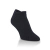 World's Softest W1031 Classic Low Socks Black Profile View