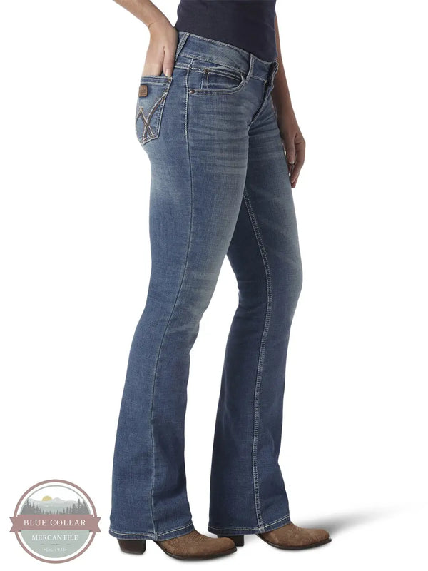 Wrangler 09MWZDW Mae Retro Boot Cut Jeans in Deadwood side
