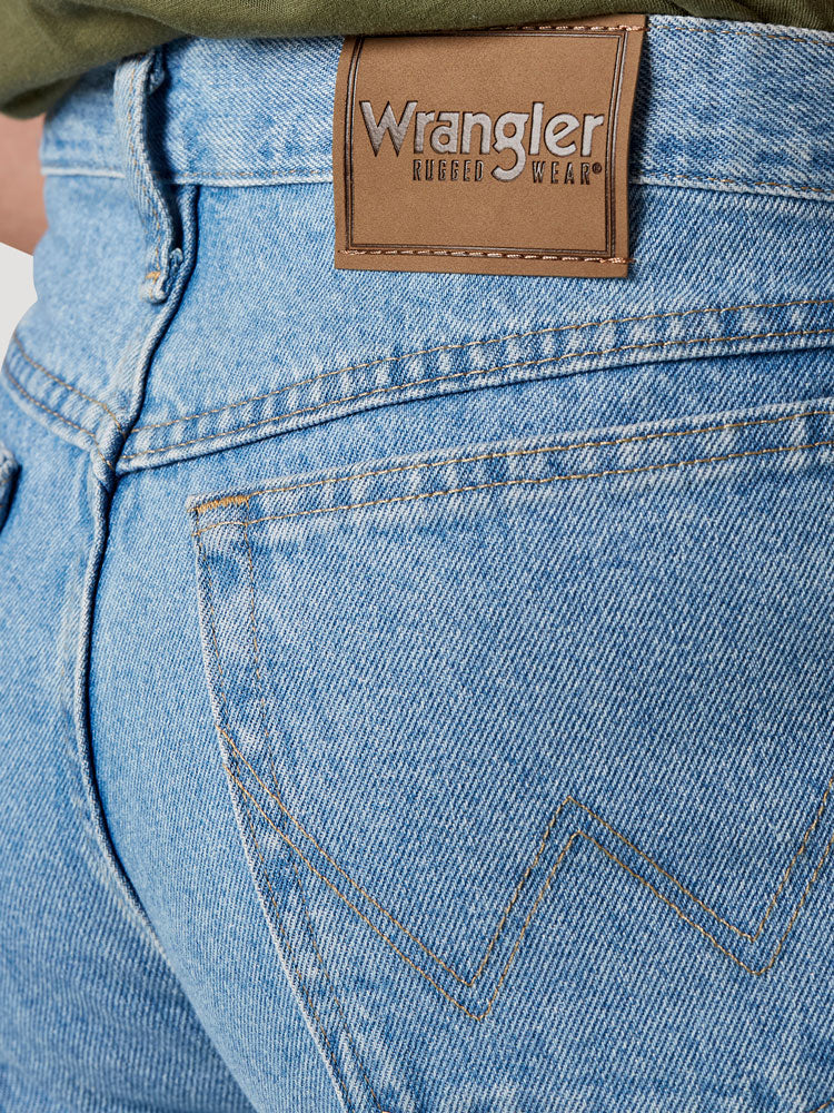 Wrangler 36505VI Rugged Wear® Relaxed Fit Short In Vintage Indigo Back Detail