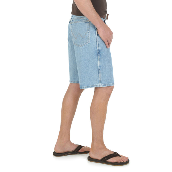 Wrangler 36505VI Rugged Wear® Relaxed Fit Short In Vintage Indigo Side View