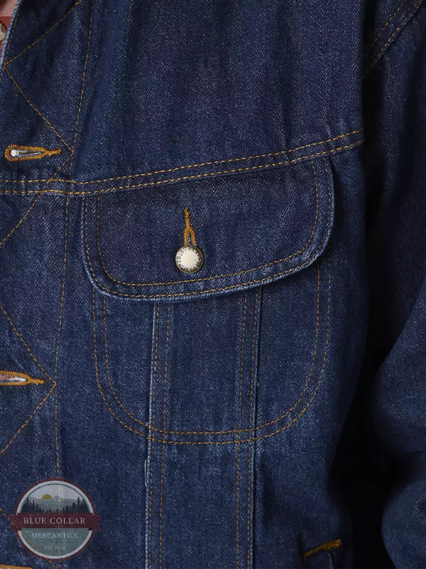 Wrangler RJK30AN Rugged Wear® Denim Jacket in Antique Indigo Detail
