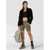 Wrangler LA320DV All Terrain Shorts in Dusty Olive Action Front View